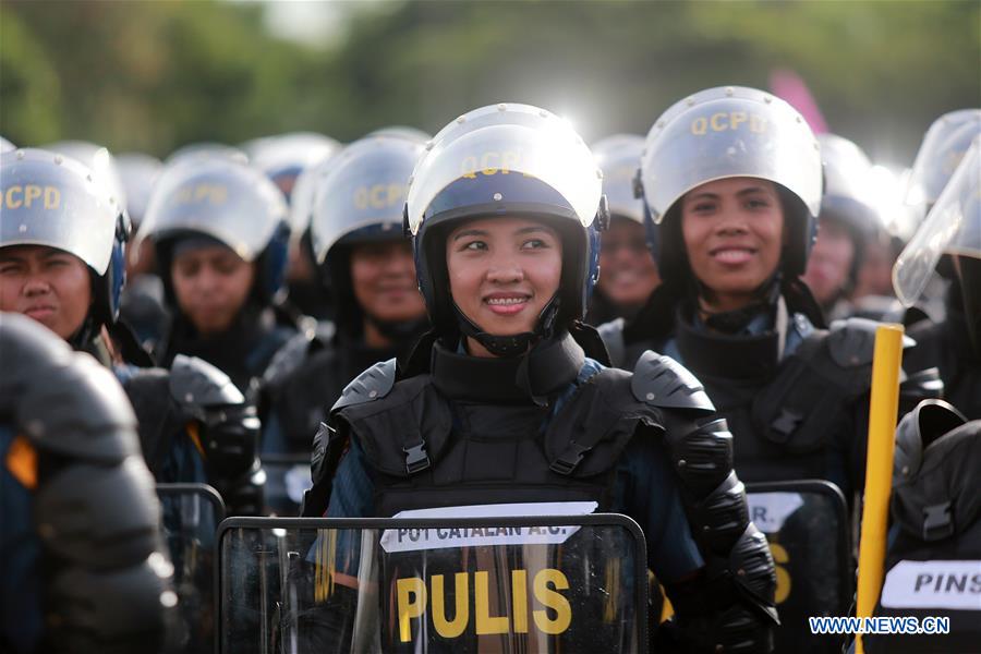 PHILIPPINES-MANILA-POLICE-DRILL