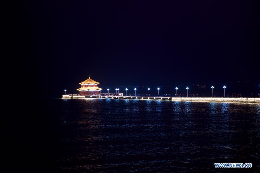 CHINA-QINGDAO-SCO SUMMIT-NIGHT VIEW(CN)