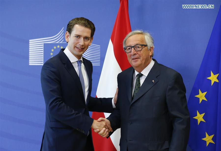BELGIUM-BRUSSELS-EU-AUSTRIA-KURZ-VISIT