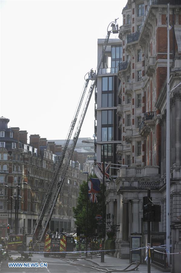 BRITAIN-LONDON-HOTEL-FIRE