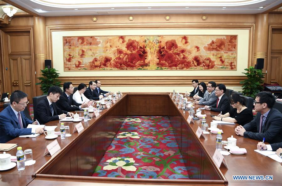 CHINA-BEIJING-XIAO JIE-SINGAPORE-FINANCE MINISTER-MEETING(CN)