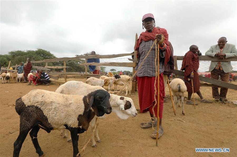 KENYA-MAASAI-LIVESTOCK-MARKET