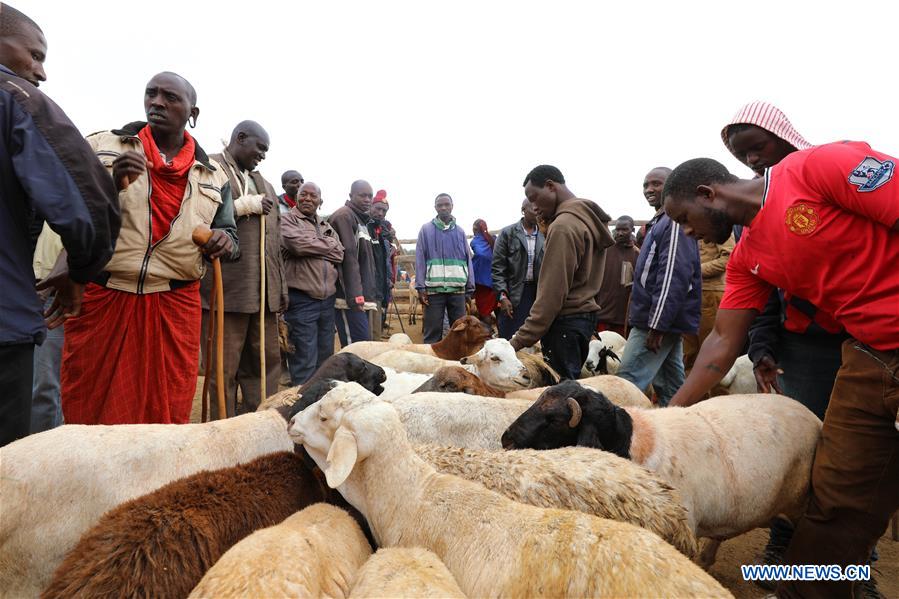KENYA-MAASAI-LIVESTOCK-MARKET
