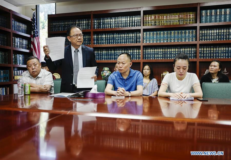 U.S.-LOS ANGELES-CHINESE STUDENT-JIANG YUE-FAMILY