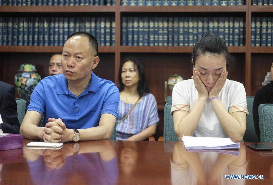 U.S.-LOS ANGELES-CHINESE STUDENT-JIANG YUE-FAMILY