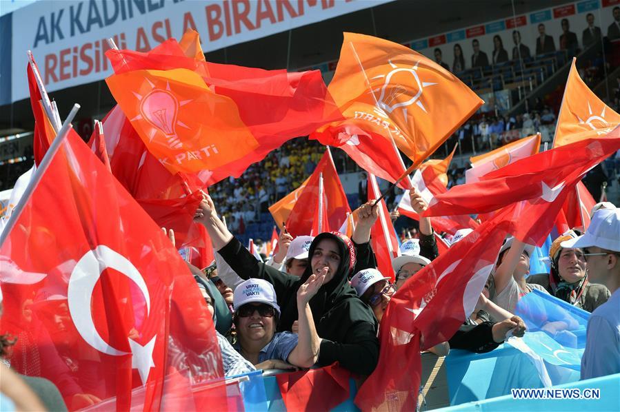 TURKEY-ANKARA-ERDOGAN-ELECTION-RALLY