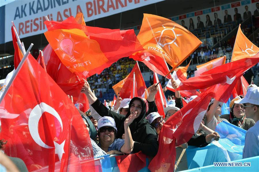 TURKEY-ANKARA-ERDOGAN-ELECTION-RALLY