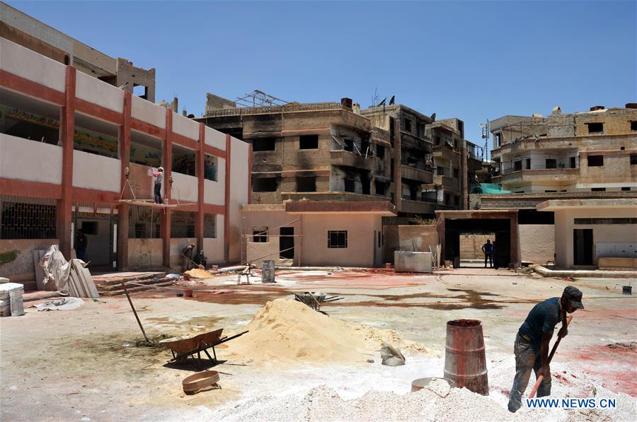 SYRIA-DARAYA-SCHOOL-REBUILDING