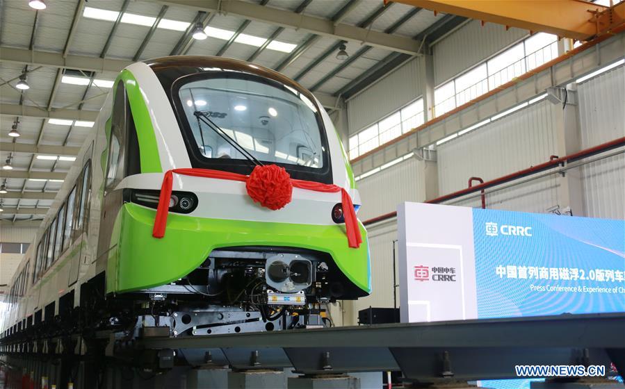 #CHINA-HUNAN-NEW MAGLEV TRAIN-ROLLING OFF PRODUCTION LINE (CN*)