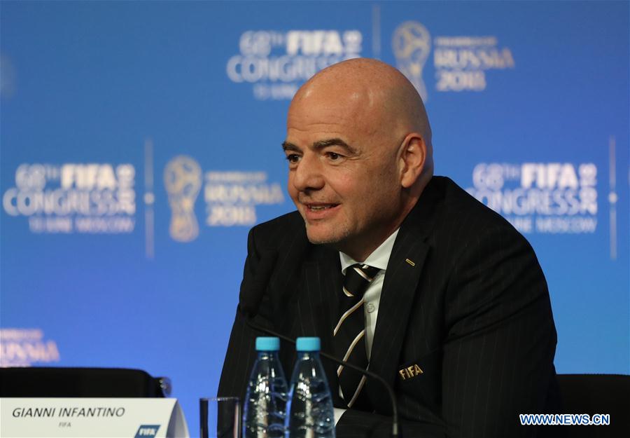 (SP)RUSSIA-MOSCOW-68TH FIFA CONGRESS-PRESS CONFERENCE