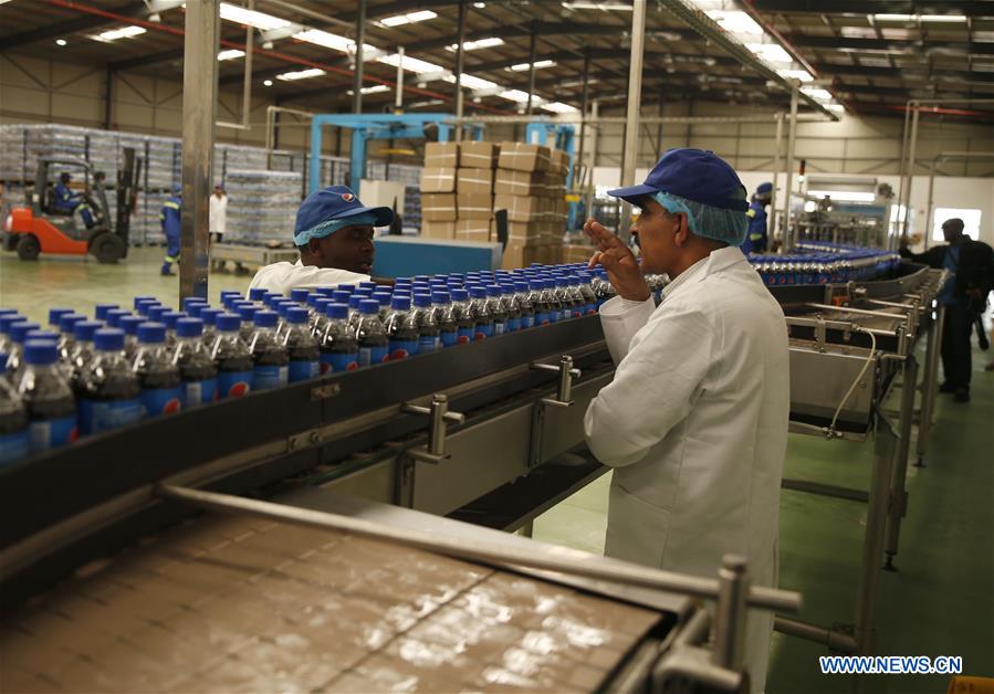 ZIMBABWE-HARARE-PEPSI PLANT-MNANGAGWA