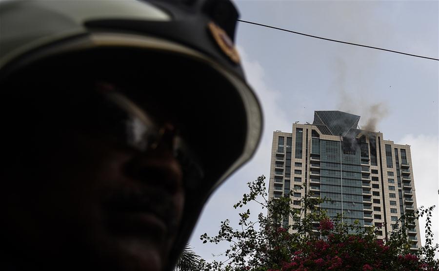INDIA-MUMBAI-FIRE-RESIDENTIAL BUILDING