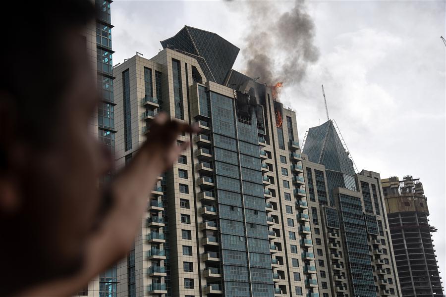 INDIA-MUMBAI-FIRE-RESIDENTIAL BUILDING