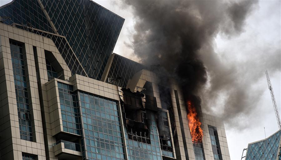 INDIA-MUMBAI-FIRE-RESIDENTIAL BUILDING