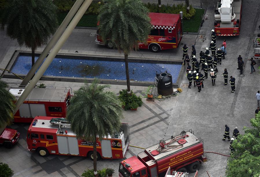 INDIA-MUMBAI-FIRE-RESIDENTIAL BUILDING