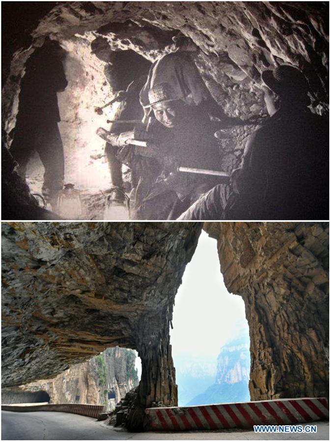 CHINA-SHANXI-SHENLONGWAN VILLAGE-CLIFF ROAD (CN)