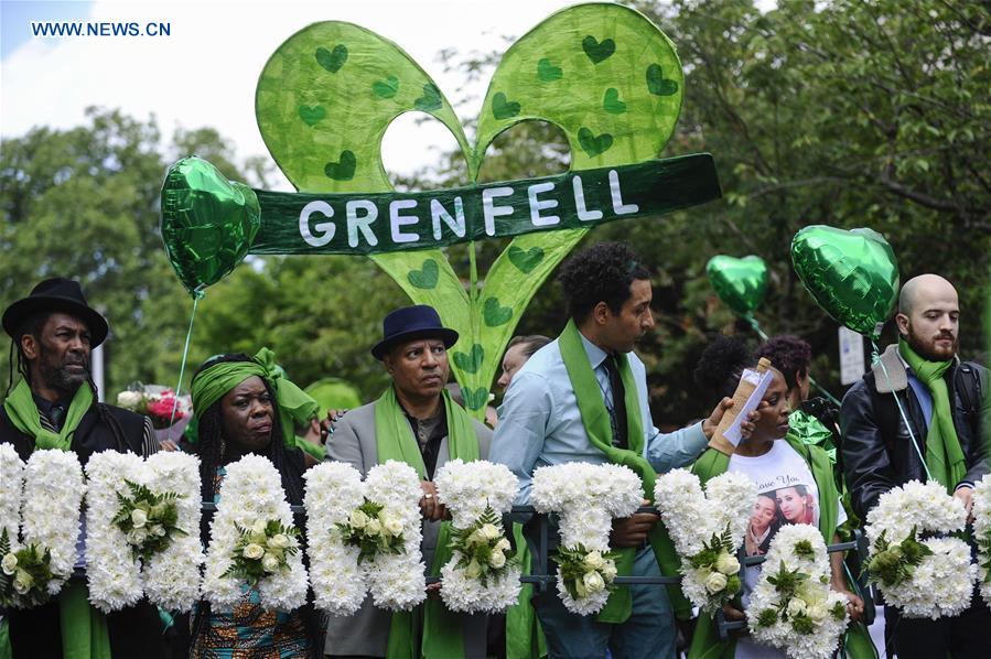 BRITAIN-LONDON-GRENFELL TOWER-FIRE-ONE YEAR ANNIVERSARY