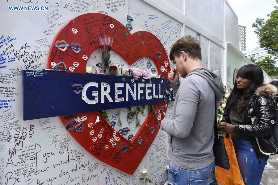 BRITAIN-LONDON-GRENFELL TOWER-FIRE-ONE YEAR ANNIVERSARY