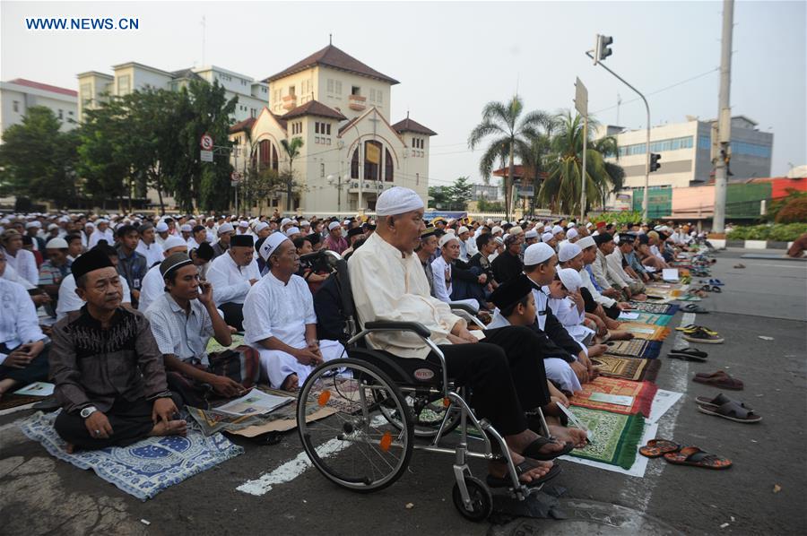 INDONESIA-JAKARTA-EID AL-FITR-PRAYERS