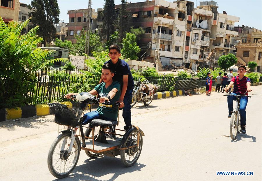 SYRIA-DAMASCUS-CHILDREN-EID-FEATURE