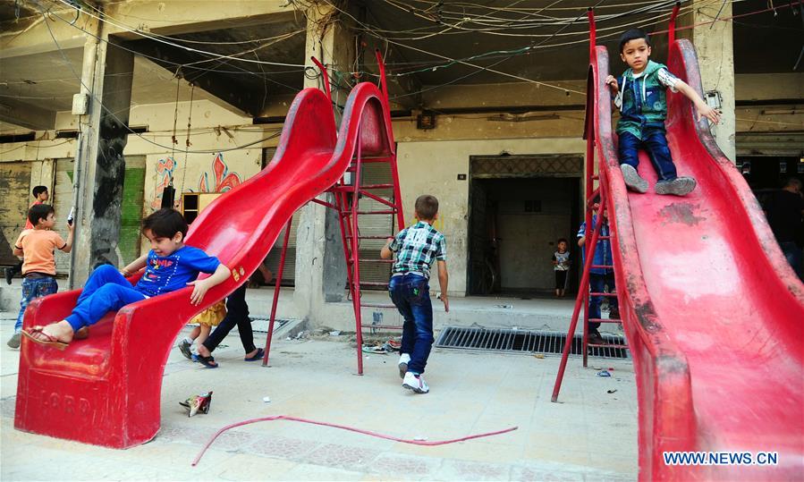 SYRIA-DAMASCUS-CHILDREN-EID-FEATURE