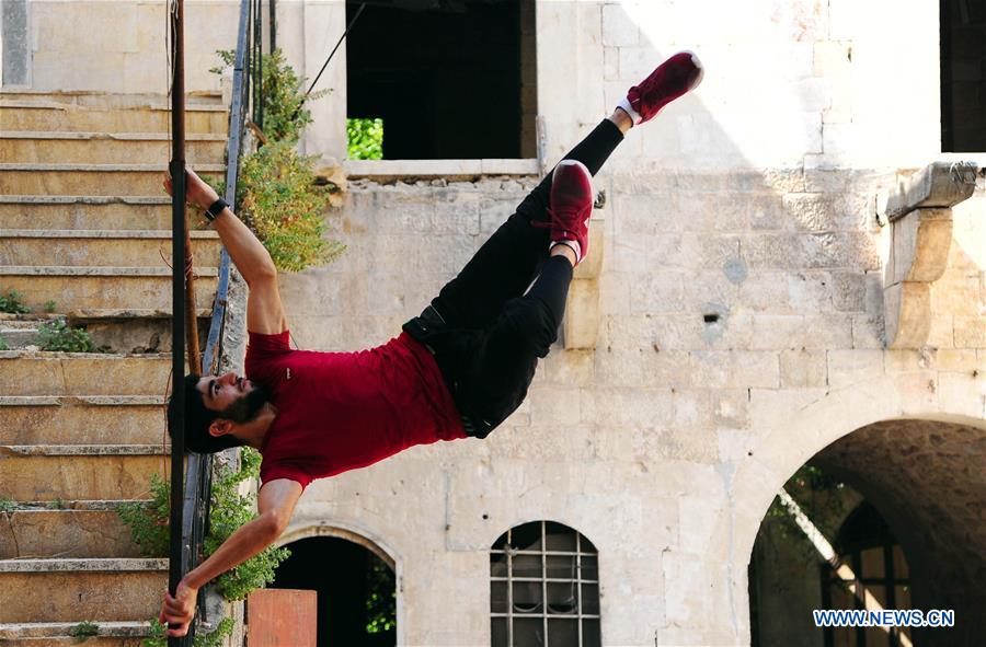 SYRIA-ALEPPO-PARKOUR-FEATURE