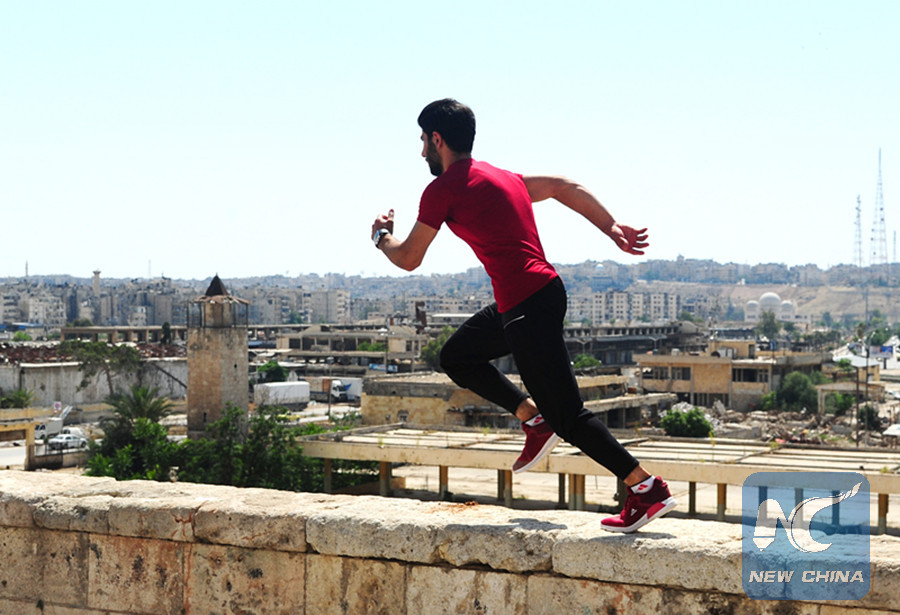 e in old Aleppo's ruins with electrifying Parkour 