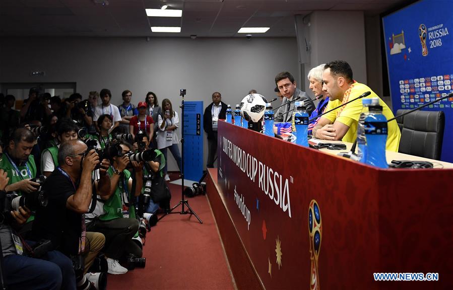 (SP)RUSSIA-SARANSK-2018 WORLD CUP-COLOMBIA-PRESS CONFERENCE