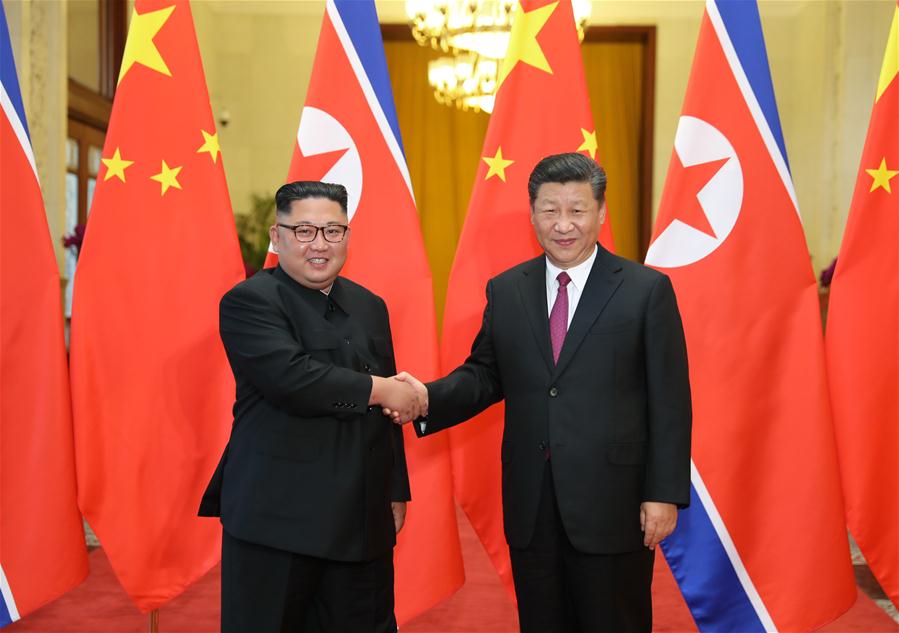 Image result for Xi, Kim hold talks in Beijing