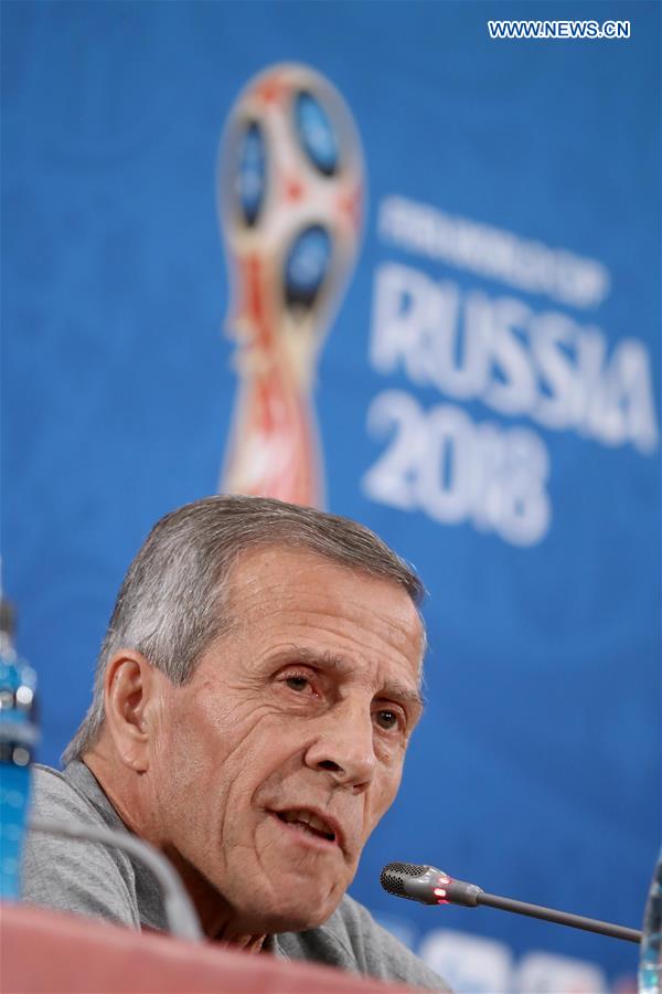 (SP)RUSSIA-ROSTOV-ON-DON-2018 WORLD CUP-URUGUAY-PRESS CONFERENCE
