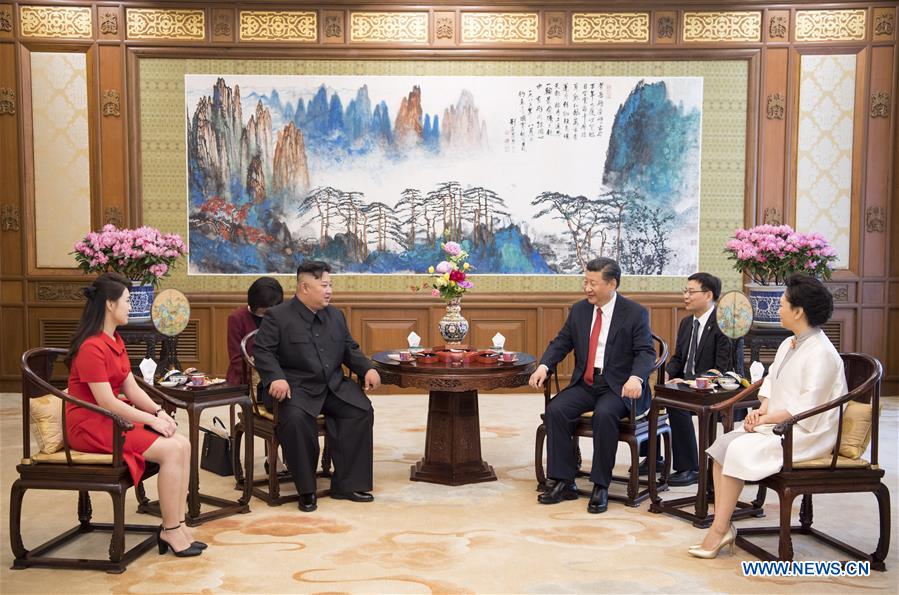 CHINA-BEIJING-XI JINPING-DPRK-KIM JONG UN-MEETING (CN)