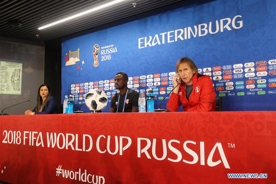 (SP)RUSSIA-YEKATERINBURG-2018 WORLD CUP-PERU-PRESS CONFERENCE