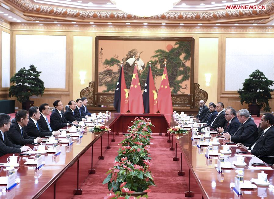 CHINA-BEIJING-PAPUA NEW GUINEA-PM-TALKS(CN)
