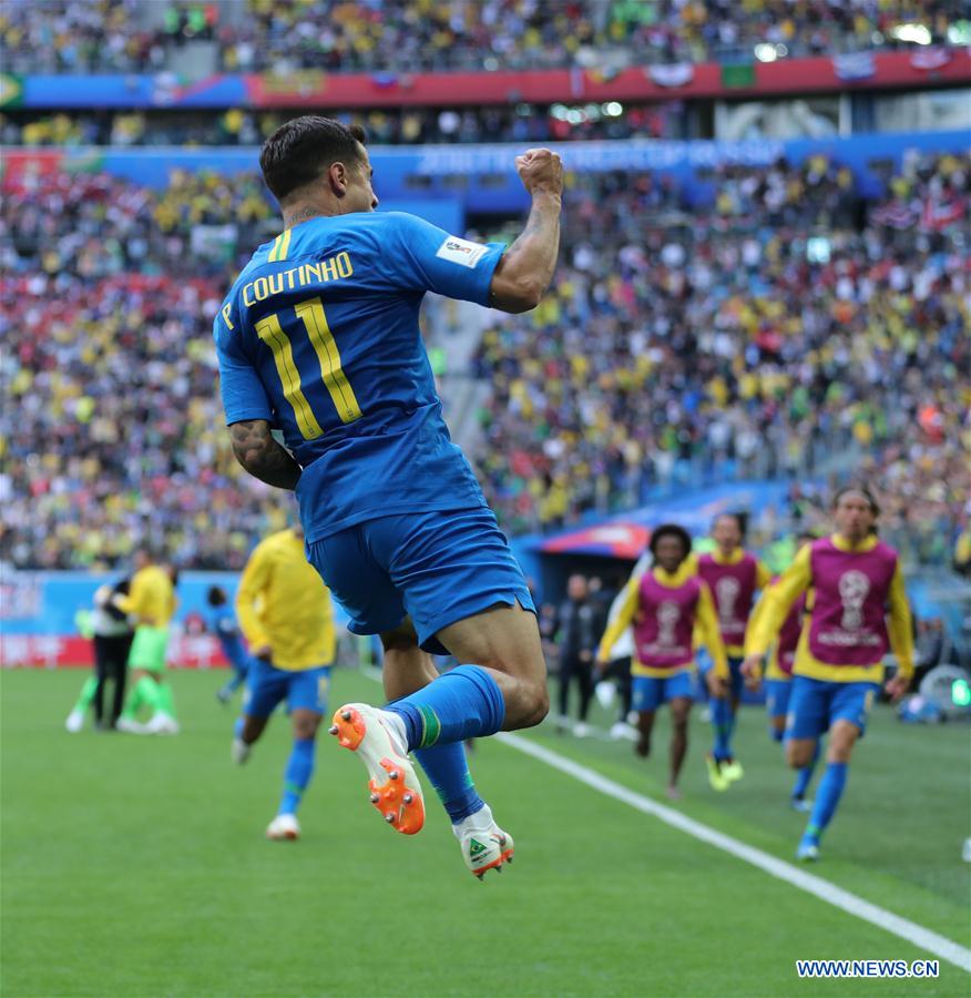 (SP)RUSSIA-SAINT PETERSBURG-2018 WORLD CUP-GROUP E-BRAZIL VS COSTA RICA