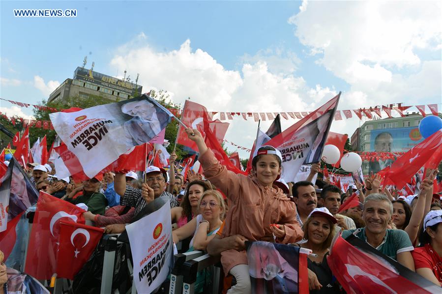 TURKEY-ANKARA-ELECTIONS-MUHARREM INCE-CAMPAIGN