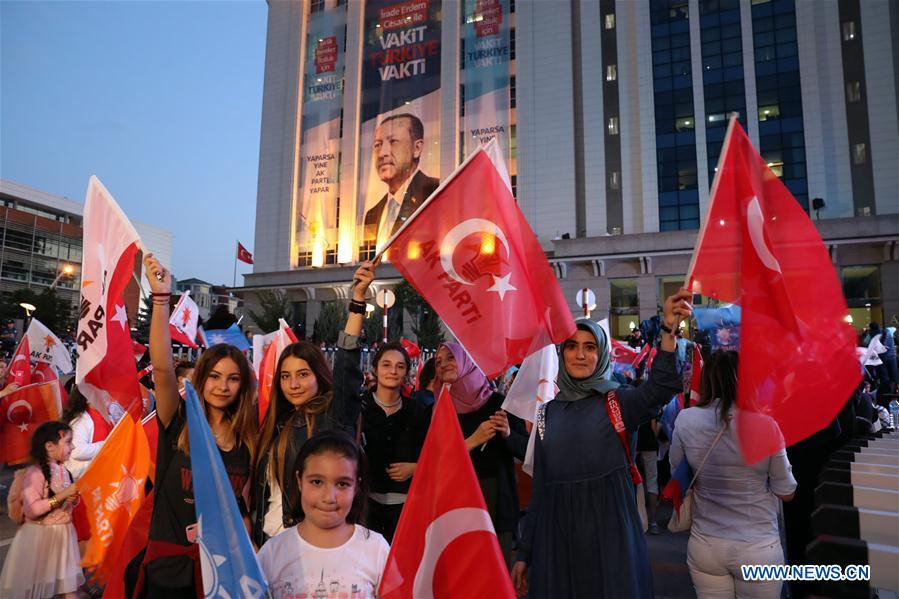 TURKEY-ANKARA-ELECTION-CELEBRATION