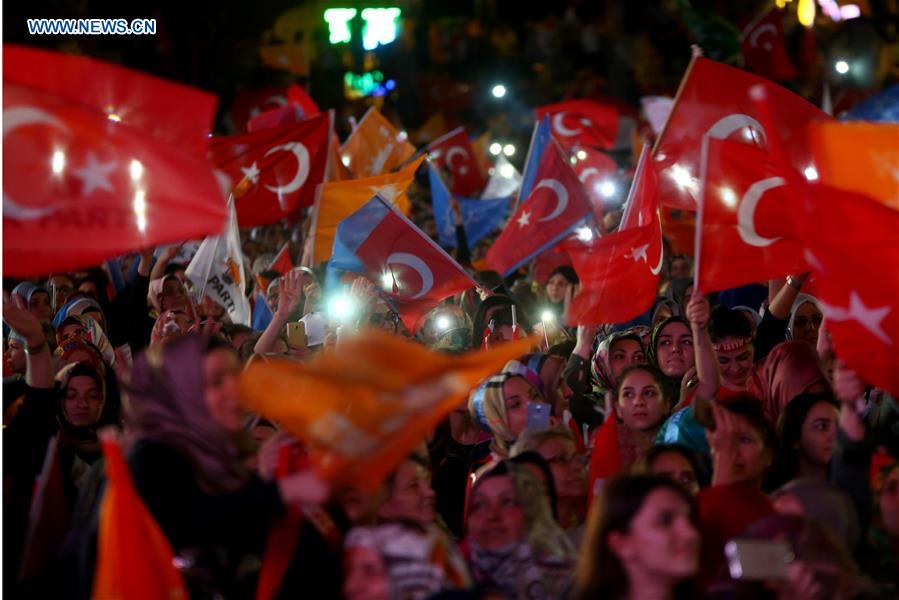 TURKEY-ANKARA-ELECTION-ERDOGAN-CELEBRATION