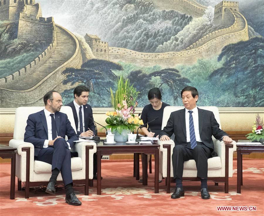CHINA-BEIJING-LI ZHANSHU-FRANCE-EDOUARD PHILIPPE-MEETING (CN)