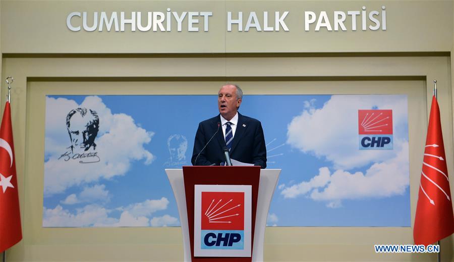 TURKEY-ANKARA-MUHARREM INCE-DEFEAT