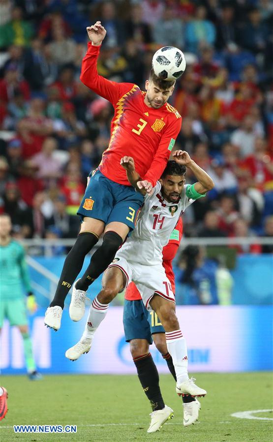 Spain, Morocco tie 2-2 during 2018 FIFA World