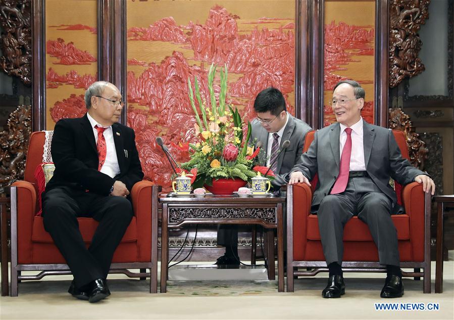 CHINA-BEIJING-WANG QISHAN-MYANMAR-PARLIAMENT-MEETING (CN)
