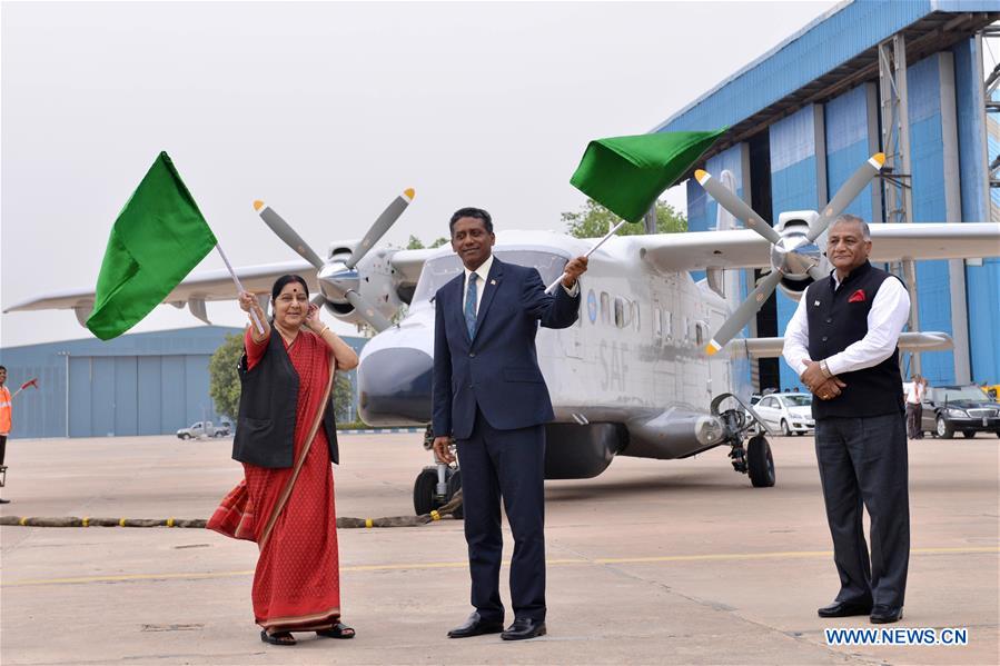 INDIA-NEW DELHI-SEYCHELLES-AIRCRAFT-PRESENTATION