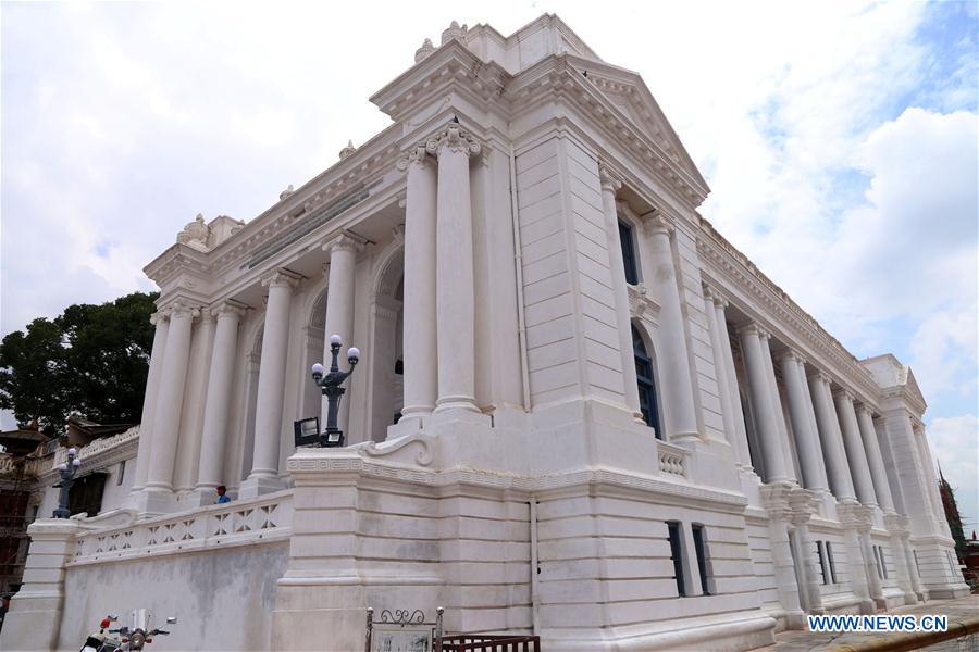 NEPAL-KATHMANDU-GADDI BAITHAK PALACE-RESTORATION