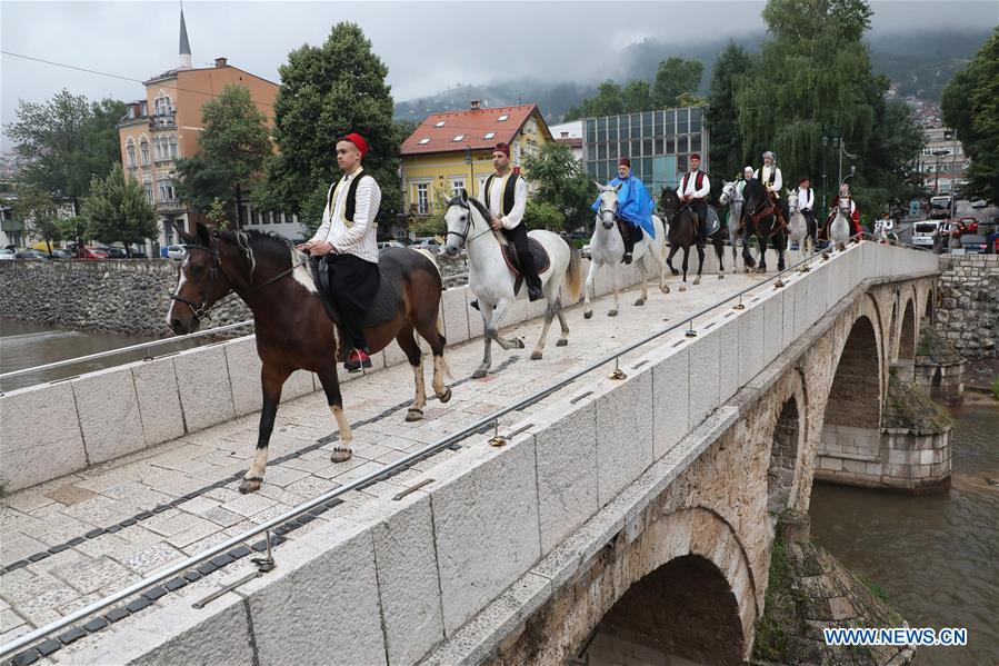 BOSNIA AND HERZEGOVINA-SARAJEVO-HORSE PARADE