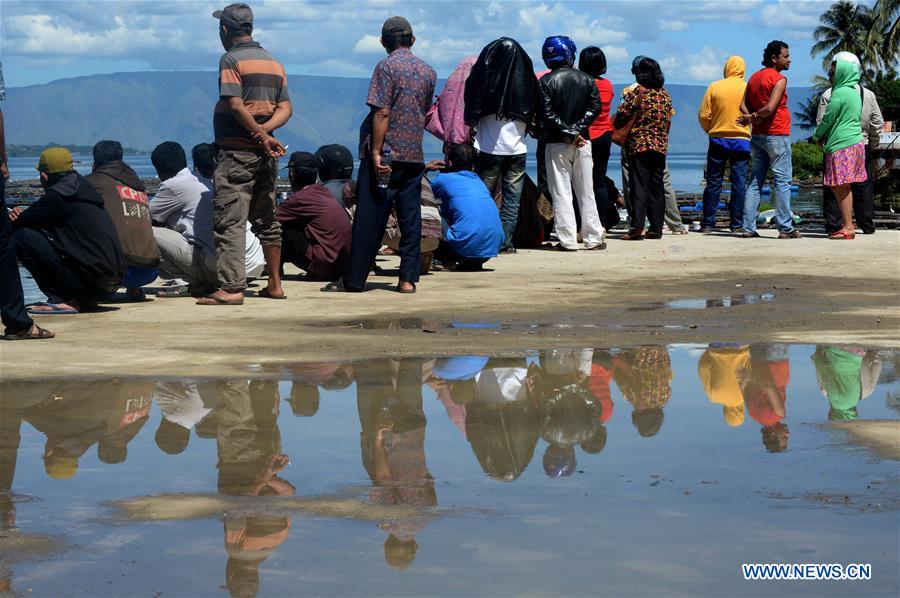 INDONESIA-NORTH SUMATERA-CAPSIZED BOAT