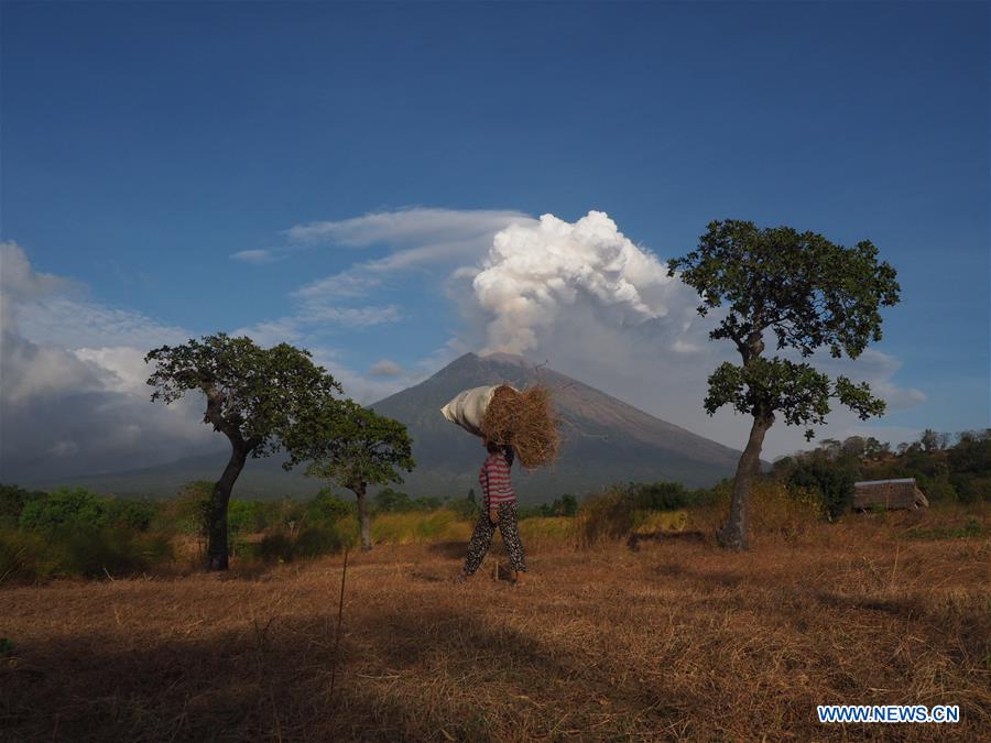 INDONESIA-BALI-MOUNT AGUNG-ERUPTION
