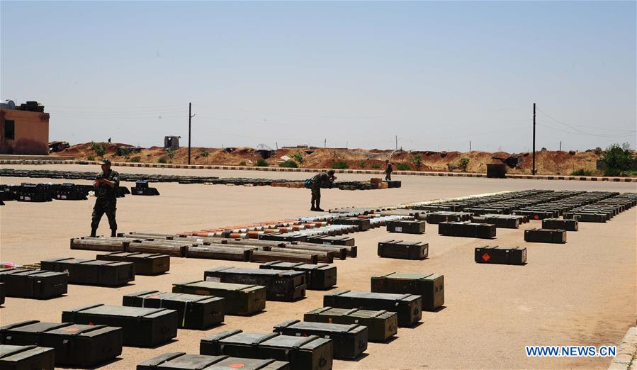 SYRIA-DARAA PROVINCE-CONFISCATED WEAPONS