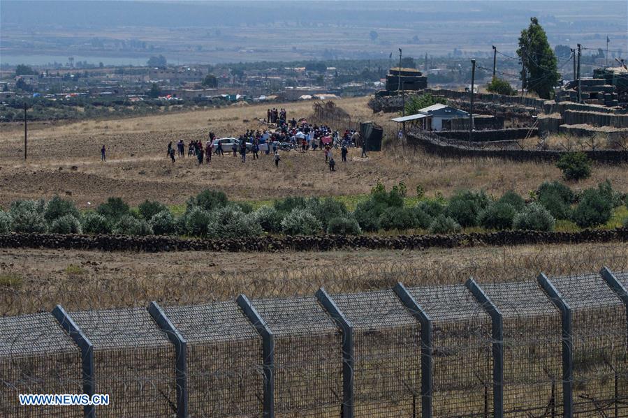 MIDEAST-GOLAN HEIGHTS-DISPLACED SYRIANS-PROTEST