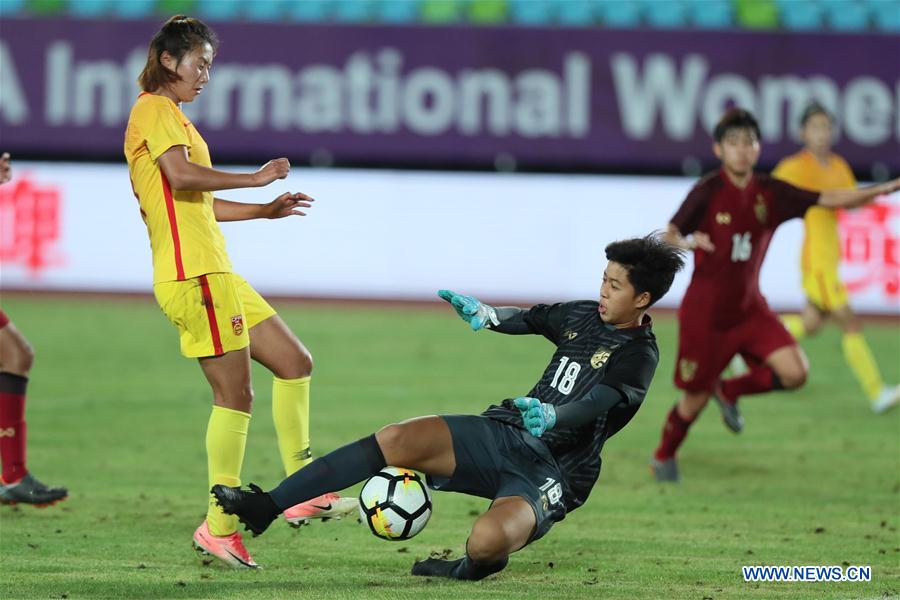 (SP)CHINA-DUYUN-FOOTBALL-INTERNATIONAL WOMEN'S YOUTH