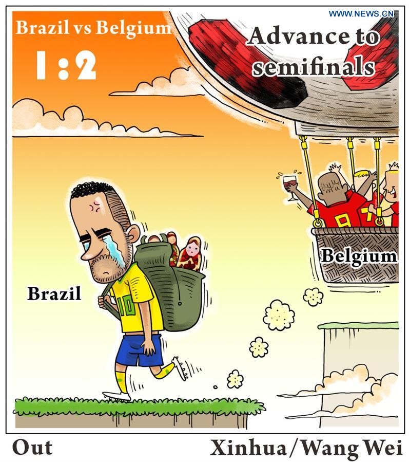 [COMICS]RUSSIA-2018 WORLD CUP-BRAZIL VS BELGIUM